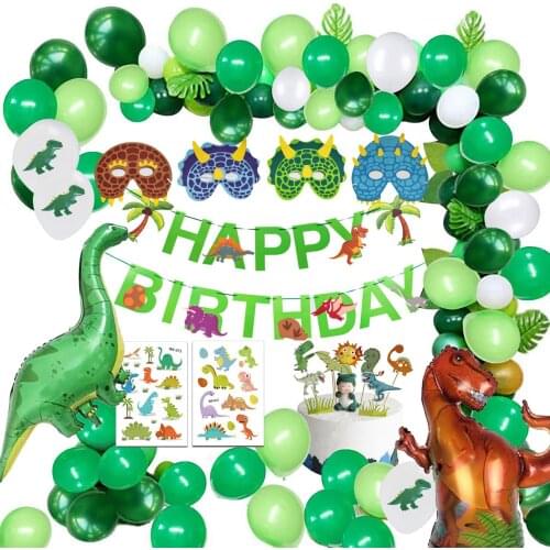 First Birthday Party Balloon Boy Dinosaur Birthday Balloon Arch Kit Dinosaur Balloon Banner Dinosaur Balloon Garland 40a