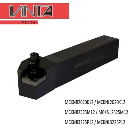 CNC lathe external turning tool holder MCKNR2020K12/MCKNR2525M12/MCKNR3225P12 tool boring holder bar Vinta tools