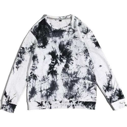 Harajuku Oversized Tie Dye Sweatshirt Women Casual Autumn Winter Cotton Hoodies Pullover Ladies Cool Fashion Streetwear Men Male