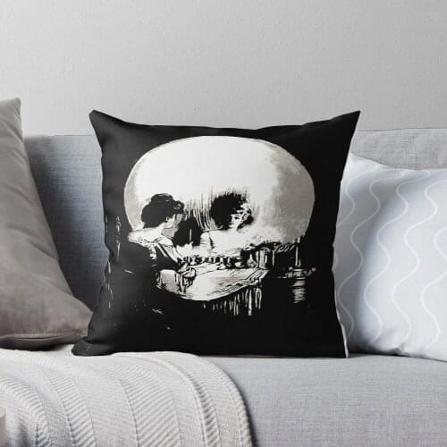 All Is Vanity Life, Death, And Existence Painting After Gilbert Throw Pillow Cushion Cover PolyesterHome Decor