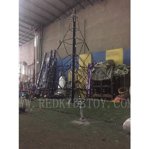 All Real Project Children Net Rope Climbing 7x7x5m Made of Top Quality Cable Rope HZ-7605A