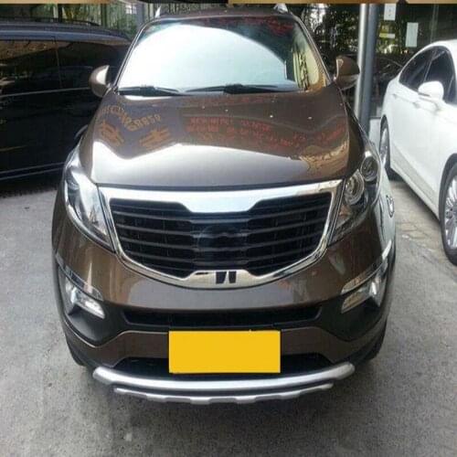 SUV CAR TOP Quality ABS Front + Rear Bumper Protector Guard Skid Plate 2PCS Fit For Kia Sportage 2010 2011 2012 2013 2014