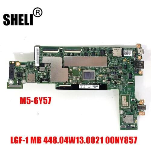 00NY857 Motherboard For lenovo Thinkpad-X1-Tablet Laptop Motherboard 15218-2 with M5-6Y57 CPU 4GB RAM 100% Tested work