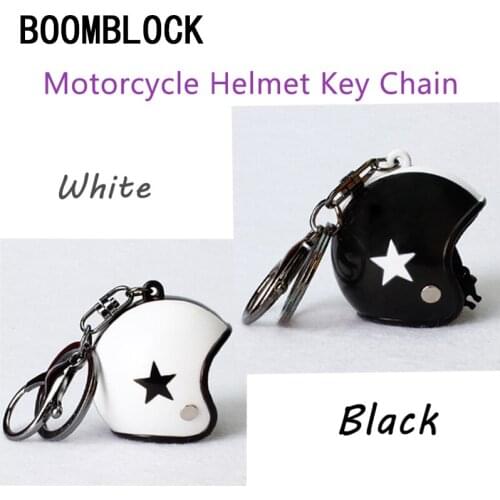1Pcs Creative Motorcycle Safety Helmet Car Keychain for Volkswagen BMW E46 E39 Mini Cooper Audi A4 B6 B8 A5 Ford Fiesta Kuga
