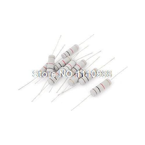 10 Pcs Axial Leads DIP Mount Carbon Film Resistor 5Watt 1000 Ohm