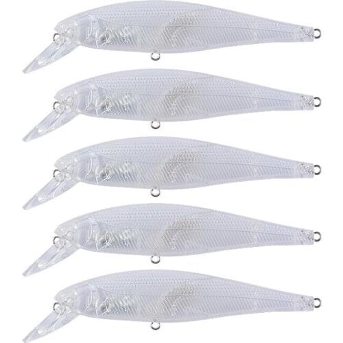 11cm/11.5g 50pcs Blank Unpainted Bait DIY Minnow Crankbait wobbler Unpainted Lure Freshwater Fishing Blank Hard Lures Isca Pesca