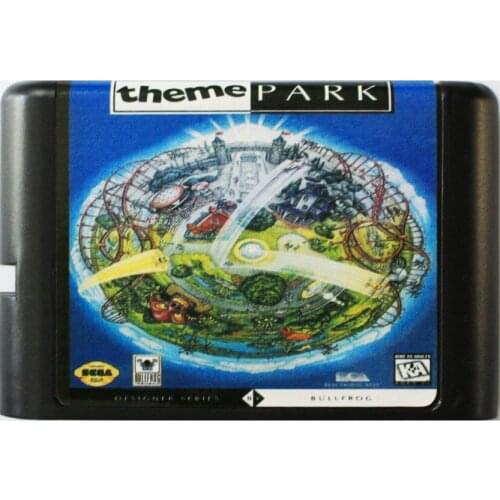 Theme Park 16 bit MD Game Card For Sega Mega Drive For SEGA Genesis