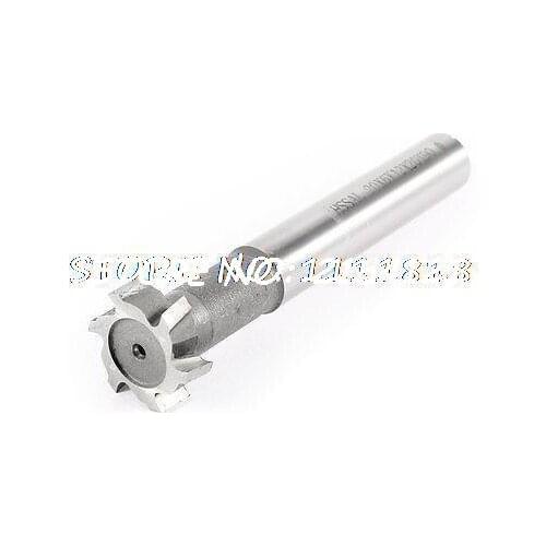 20mm x 6mm Cutting 12mm Straight Shank 6 Flutes HSS T Slot End Mill Replacement