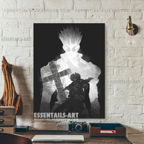 Vash the Stampede Trigun Anime Poster Canvas Wall Art Painting Decor Pictures Bedroom Study Living Room Home Decoration Prints