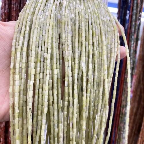 Natural Stone Loose Beads Cuboid Scattered Crystal Agates Spacer Stone Beading Charms for Jewelry Making Necklace Bracelet Gift