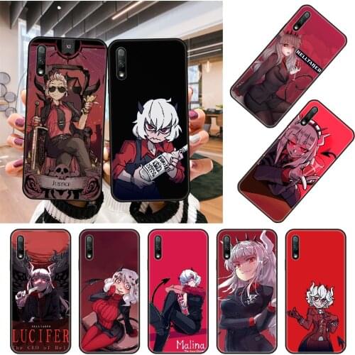 Phone Case For Huawei Honor 9X 9 9A 10 20 8X 8A 8S 7X 7A i 6A Pro Play Lite Black Cover Bumper Fashion Anime Cartoon Helltaker