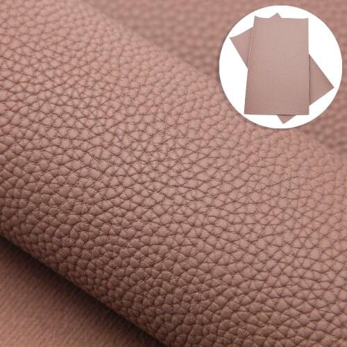 David accessories 20*33cm Plain Litchi Pattern Faux Synthetic Leather Fabric for Bows Leather Sheets DIY Materials,1Yc9882