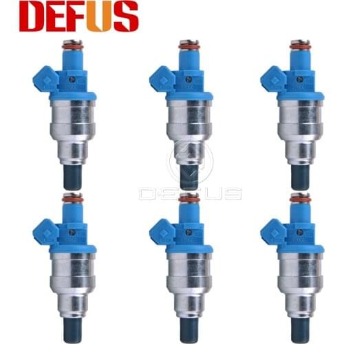 DEFUS 6pcs 370cc Flow Capacity Injection Fuel Injector Bico For Racing Modified Cars B16 B18 B20 D16 D18 F22 H22 H22A Nozzle