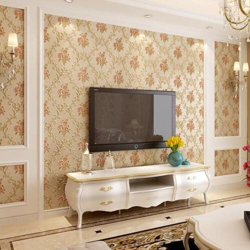 Home Damask Floral Wall Papers European Decor Luxury Wallpaper Roll For Living Room Bedroom Walls Contact Papel Mural
