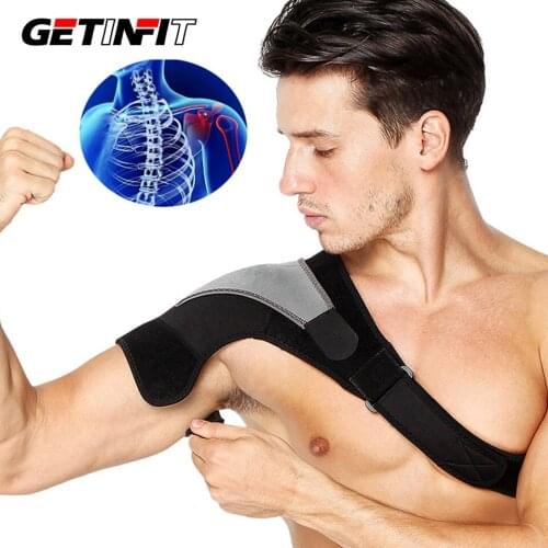 Getinfit 1Pcs Shoulder Brace Adjustable Shoulder Support With Pressure Pad for Injury Prevention Sprain Soreness