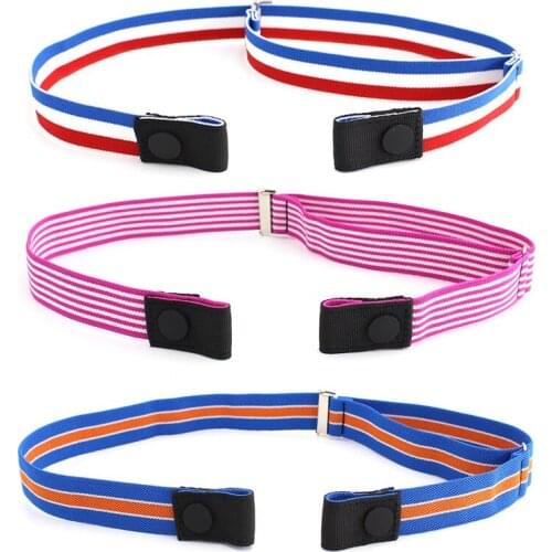 AWAYTR Unisex Classic Striped Elastic Waistband Narrow Invisible Belt For Pants Adjustable Belt Accessories Modeling Tools