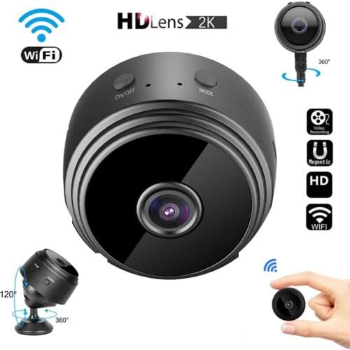 2K HD IP Mini Camera Security Remote Control Night Vision Mobile Detection Video Surveillance Wifi Wireless Hid Den Camera