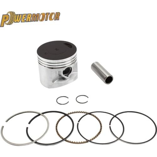Motorcycle Motocross 55mm Piston and 15mm Pin Ring Set Fit For LIFAN 140cc Engine Off Road Pit Dirt Bike Parts