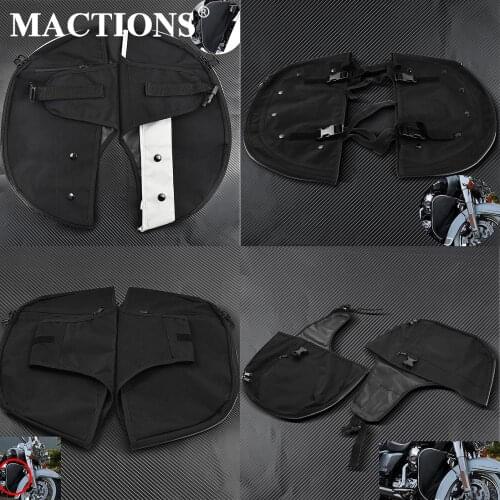 Motorcycle Soft Lowers Chaps Leg Warmer Bag Engine Bar For Harley Sportster XL Touring Street Glide Trike models Dyna Softail