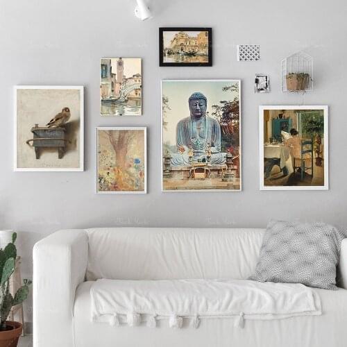 Neutral Colors Wall Art Gallery Set of 6 Neutral Tone Paintings