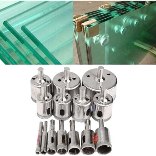 2021 New 15Pcs Diamond Cutter Hole Drill Bits Set Glass Ceramic Tile Saw Cutting Tools