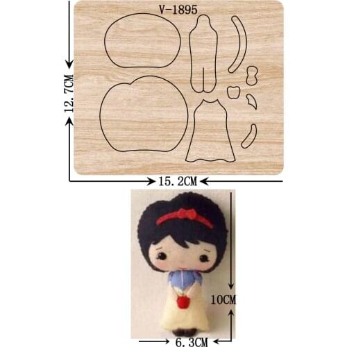 New girl wooden dies cutting dies for scrapbooking Multiple sizes V-1895