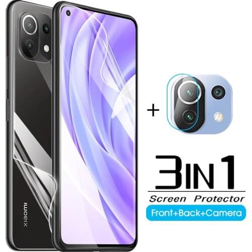 Front back hydrogel film for xiaomi 11 lite screen protector for xiaomi11 lite light protective film xiomi 11lite camera glass