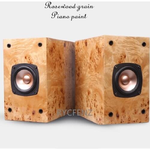 TUOLIHAO Q4 Full Range One drive Speakers Real Wood Veneer Piano paint Bookself Speakers 89dB