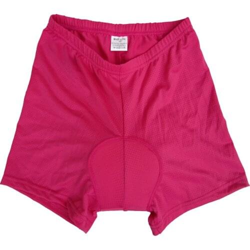 Pink Women Girls Cycling Bike Shorts Cycle Underwear Bicycle Clothing with Silicone Pad