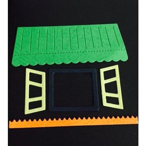 SCD768 House Metal Cutting Dies For Scrapbooking Stencils DIY Album Cards Decoration Embossing Folder Die Cuts Template New