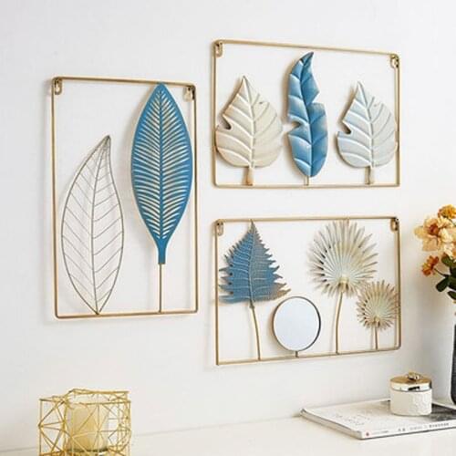 Nordic Iron Float Wall Hanging Crafts Wall Decor Pendant Living Room Wall Decal Mural Backround Wall Ornament