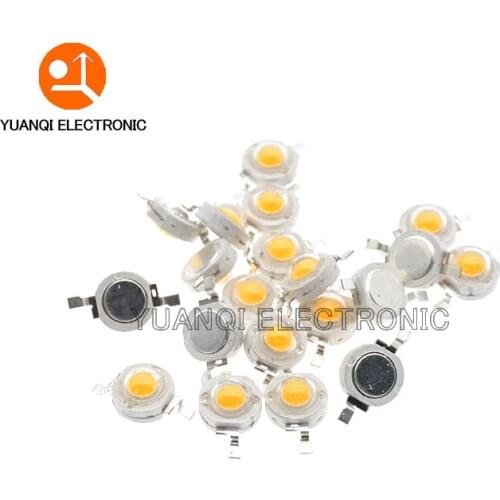 10pcs 1W 3W 5W High Power DC 3.2-3.6V LED Beads Light Diode LED Chip SMD Warm White For SpotLight Downlight DIY Lamp Bulb
