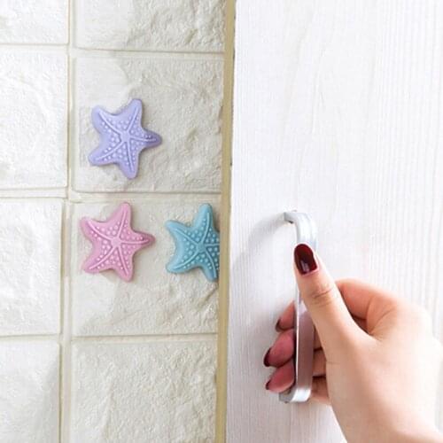 1PCS Self Adhesive Rubber Door Handle Knob Crash Mat Wall Protect Bumper Guard Stopper Luminous Stop Stick Wall Decor