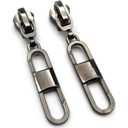 20pcs/lot, Electroplated Black Color 5# Zip Pull DIY Garment Handbag Accessories Zipper Slider