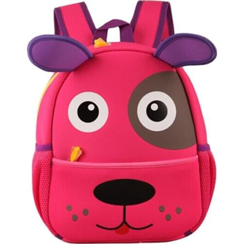 4 colors adorable dog puppy design school backpacks kindergarten childrens bag for baby girl and boys knapsack, canine patrol