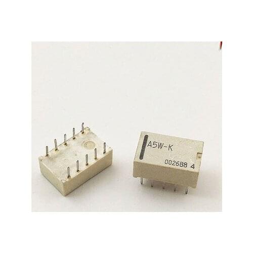 10pcs/Lot Relay A5W-K A12W-K A24W-K 5VDC 12VDC 24VDC 10-pin 5V 12V 24V DIP-10 cischy