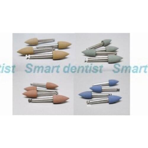 2018 50pcs x DENTAL SILICONE POINT POLISHER MIDGETS ASSORTED optional BLUE BROWN GREEN BEIGE RA