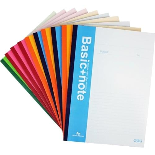 A5 30 50 80 pages notebook student with exercise book soft cover office note book thickened office Randomly Color send deli 7663