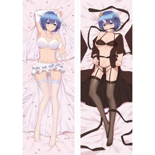 Anime Dakimakura Re:Zero kara Hajimeru Isekai Seikatsu Rem Hugging Body Pillow Case DIY Custom Throw Bedding Pillow Cover