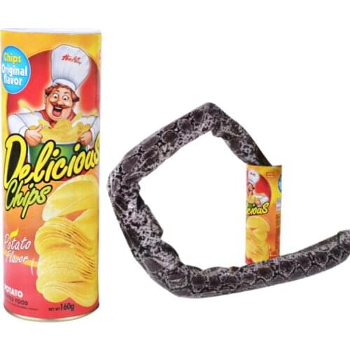 Safety Trick Joke Halloween Magic Potato Chips Cans Snake Tricks Joke Scary Fries Play Fun Toys Funny Gift