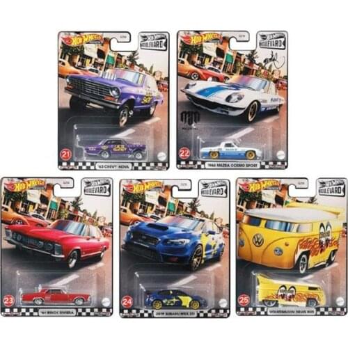 Hotwheels Boulevard Linyin GJT68 Garden Avenue 5 Subaru Volkswagen Moon eye Toys for Childen Collect gifts