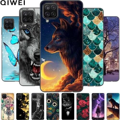 For Galaxy A12 Nacho Case TPU Soft Silicone Phone Cover For Samsung Galaxy A12 Nacho Case Shells 6.5 A12Nacho A127F Wolf Funda