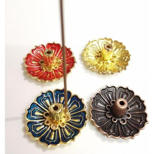 Alloy Incense Holder - Lotus Stick Incense Burner Cone Incense Holder Backflow