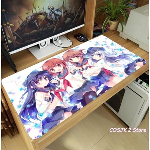 Anime Kantai Collection Ayanami HMS Sirius Nagato Taihou Mouse Pad Thicken Laptop Game Mice Mat Keyboard Pad Anti-Slip Playmat