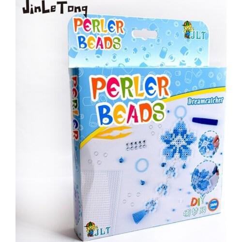 JINLETONG Dreamcatcher Bluebell hama beads Set fuse Hama beads toy set 3D puzzle DIY toys kids educational toys gift