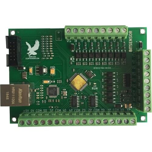 Mach3 4-axis 5-axis CNC motion control card Milling machine Engraving machine Controller Ethernet interface CNC