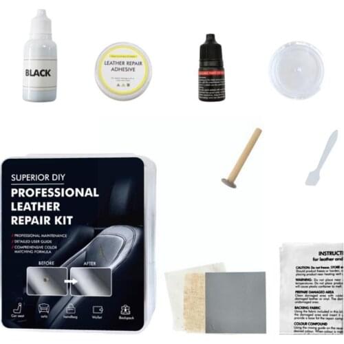 Car Seat Care Kit Leather Refurbish Repair Tool With Artificial Scratch Sofas Crack Luggage Tool Repair Leather Dyes Leathe Y4K1