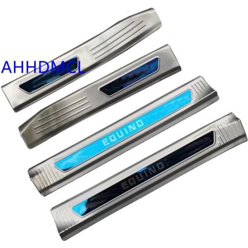 Car Welcome Pedal Threshold Strip Door Sill Strip For Chevrolet EQUINOX 2017 2018 2019 2020
