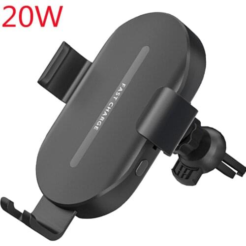2021 new 20W auto-sensing Qi fast wireless charger car phone holder for Samsung S9 10 iPhone 12 8Plus 11/11Pro X Huawei Mate 30