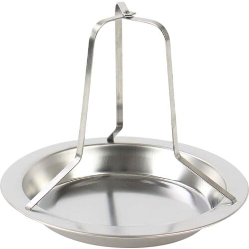 Roast Chicken Holder Pan Stainless Steel Outdoor Camping BBQ Upright Grilled Roast Rack Baking Roasting Stand New